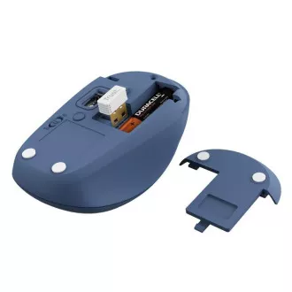 TRUST Maus YVI , Kabellos, Eco, blau - bluetooth   wifi