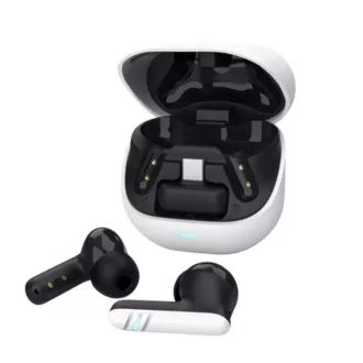 TRUST Kopfhörer GXT 409 Oxxie, Ohrstöpsel, Bluetooth, RF 2.4GHz, USB-C Receiver, weiß