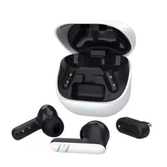 TRUST Kopfhörer GXT 409 Oxxie, Ohrstöpsel, Bluetooth, RF 2.4GHz, USB-C Receiver, weiß