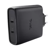 TRUST GaN MAXO 100W 2-Port USB-C Ladegerät, schwarz