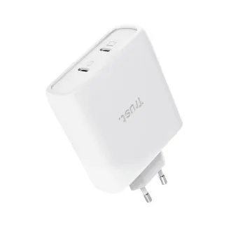 TRUST GaN MAXO 100W 2-Port USB-C Ladegerät, weiß TRUST GaN MAXO 100W 2-Port USB-C Ladegerät, weiß