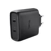 TRUST GaN MAXO 65W 2-Port USB-C Ladegerät, schwarz