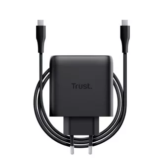 TRUST GaN MAXO 65W 2-Port USB-C Ladegerät, schwarz