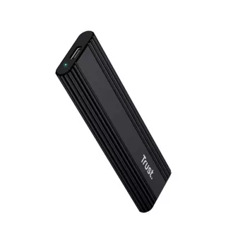TRUST Externes Gehäuse für M.2 SSD, USB-C 3.2 Gen2, M.2 2280, schwarz