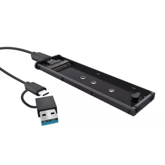 TRUST Externes Gehäuse für M.2 SSD, USB-C 3.2 Gen2, M.2 2280, schwarz