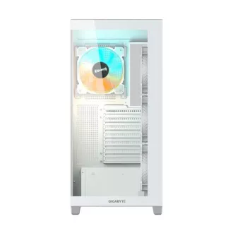 GIGABYTE Gehäuse GB-C500PI ST, Mid-Tower, 1xUSB-C 3.2, 2xUSB 3.0, 4x 120mm ARGB Lüfter, weiß GIGABYTE Gehäuse GB-C500PI ST, Mid-Tower, 1xUSB-C 3.2, 2xUSB 3.0, 4x 120mm ARGB Lüfter, weiß