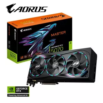GIGABYTE VGA NVIDIA GeForce RTX 5070 MASTER 12G, 12G GDDR7, 3xDP, 1xHDMI GIGABYTE VGA NVIDIA GeForce RTX 5070 MASTER 12G, 12G GDDR7, 3xDP, 1xHDMI