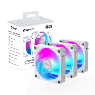 GIGABYTE Lüfter AORUS EZ CHAIN FAN ICE 3-PACK, 3x120mm, weiß