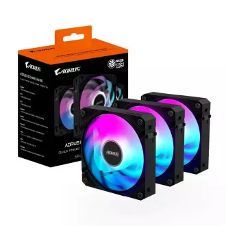 GIGABYTE Lüfter AORUS EZ CHAIN FAN 3-PACK, 3x120mm, schwarz GIGABYTE Lüfter AORUS EZ CHAIN FAN 3-PACK, 3x120mm, schwarz