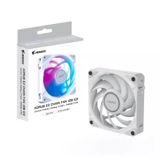GIGABYTE Lüfter AORUS EZ CHAIN FAN ICE, 1x120mm, weiß