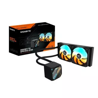 GIGABYTE Wasserkühler GAMING 240, 2x120mm, ARGB, LGA1851, AM5, schwarz