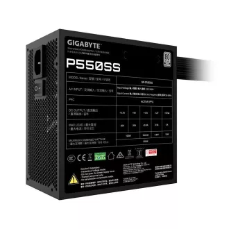 GIGABYTE Netzteil P550SS, 550W, 80  Silber, 120mm, ATX 3.0, schwarz