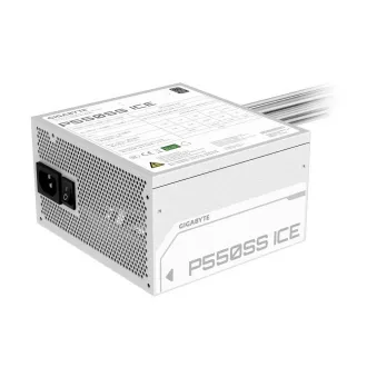GIGABYTE Netzteil P550SS ICE, 550W, 80  Silber, 120mm, ATX 3.0, weiß
