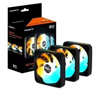 GIGABYTE Lüfter EZ CHAIN RVS FAN 3-PACK, 3x120mm, schwarz