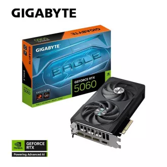 GIGABYTE VGA NVIDIA GeForce RTX 5060 EAGLE OC 8G, 8G GDDR7, 3xDP, 1xHDMI GIGABYTE VGA NVIDIA GeForce RTX 5060 EAGLE OC 8G, 8G GDDR7, 3xDP, 1xHDMI
