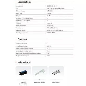 MikroTik Cloud-Router-Switch CRS310-8G 2S IN
