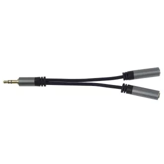 PremiumCord HQ 3,5mm Klinkenstecker - 2x Klinkenbuchse 15cm PremiumCord HQ 3,5mm Klinkenstecker - 2x Klinkenbuchse 15cm