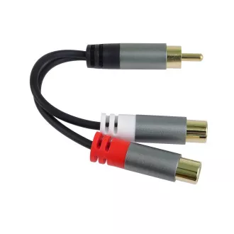 PremiumCord-Verteiler HQ CINCH Stecker - 2x CINCH Buchse 15cm