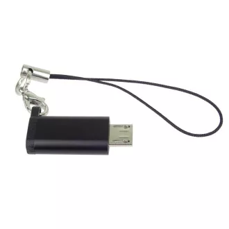 PremiumCord Adapter USB-C Buchse - USB 2.0 Micro-B/Stecker, schwarz mit Aufhängeöse PremiumCord Adapter USB-C Buchse - USB 2.0 Micro-B/Stecker, schwarz mit Aufhängeöse