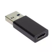 PremiumCord USB-C auf USB-A 3.0 Adapter, Schwarz