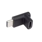 PremiumCord USB-C auf USB-C Adapter, 90° gebogen