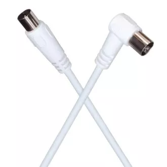 PREMIUMCORD TV-Kabel M/F-Stecker 90, 75 Ohm 15m