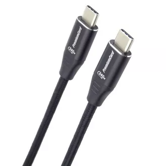 PREMIUMCORD Kabel USB-C M/M, 240W 480Mbps schwarz Baumwollgeflecht, 0, 5m PREMIUMCORD Kabel USB-C M/M, 240W 480Mbps schwarz Baumwollgeflecht, 0, 5m