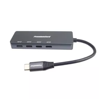PREMIUMCORD Hub USB-C auf 4x USB 3.2 Typ-C, 5G SuperSpeed, Aluminium PREMIUMCORD Hub USB-C auf 4x USB 3.2 Typ-C, 5G SuperSpeed, Aluminium