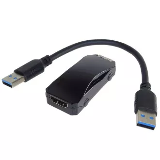 PremiumCord USB 3.0 auf HDMI Adapter mit Audio, FULL HD 1080p