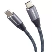 PREMIUMCORD USB-C Kabel (USB 3.2 Gen2x2, 5A, 100W, 20Gbit/s) 3m, Grau