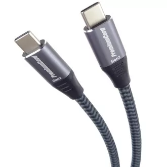 PREMIUMCORD USB-C Kabel (USB 3.2 Gen2x2, 5A, 100W, 20Gbit/s) 3m, Grau PREMIUMCORD USB-C Kabel (USB 3.2 Gen2x2, 5A, 100W, 20Gbit/s) 3m, Grau