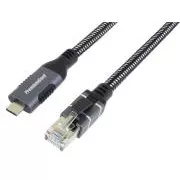 PremiumCord Ethernet-Kabel USB-C zu LAN RJ45 10/100/1000, 2m