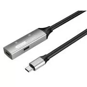 PREMIUMCORD USB-C Repeater und Verlängerungskabel Stecker-Buchse, 5Gbps Aluminium 10m