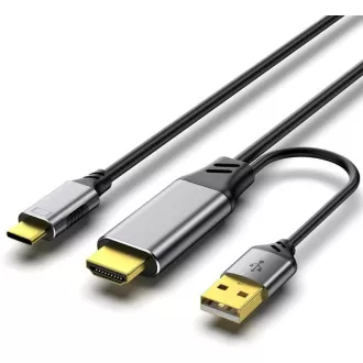 PREMIUMCORD Adapter HDMI 2.0 auf USB-C, 4K@60Hz, 2m