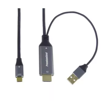 PREMIUMCORD Adapter HDMI 2.0 auf USB-C, 4K@60Hz, 2m