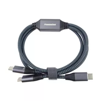 PREMIUMCORD USB-C Ladekabel, 2xUSB-C auf USB-C, 100W, 1m, schwarz PREMIUMCORD USB-C Ladekabel, 2xUSB-C auf USB-C, 100W, 1m, schwarz