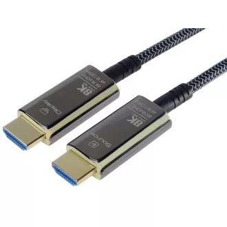 PREMIUMCORD Ultra High Speed HDMI 2.1 Glasfaserkabel 8K@60Hz, vergoldet 7m