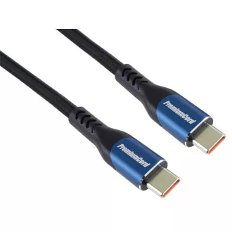 PremiumCord USB-C Kabel (USB 3.2 GEN 2x2, 5A, 100W, 20Gbit/s) 1, 5m, Baumwollgeflecht PremiumCord USB-C Kabel (USB 3.2 GEN 2x2, 5A, 100W, 20Gbit/s) 1, 5m, Baumwollgeflecht