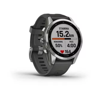 Garmin fenix 7s Glas, Silber/Graphit-Silikonband, EU Garmin fenix 7s Glas, Silber/Graphit-Silikonband, EU