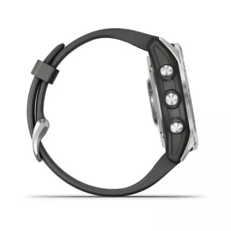 Garmin fenix 7s Glas, Silber/Graphit-Silikonband, EU Garmin fenix 7s Glas, Silber/Graphit-Silikonband, EU