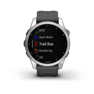 Garmin fenix 7s Glas, Silber/Graphit-Silikonband, EU Garmin fenix 7s Glas, Silber/Graphit-Silikonband, EU