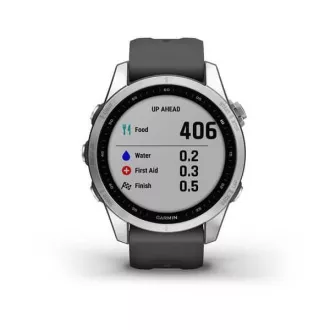 Garmin fenix 7s Glas, Silber/Graphit-Silikonband, EU Garmin fenix 7s Glas, Silber/Graphit-Silikonband, EU