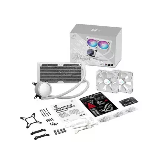 ASUS CPU-Wasserkühler AIO ROG RYUO III 240 ARGB WHITE, 2x120mm, LGA1851, AM5 ASUS CPU-Wasserkühler AIO ROG RYUO III 240 ARGB WHITE, 2x120mm, LGA1851, AM5