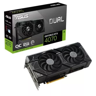 ASUS VGA NVIDIA GeForce RTX 4070 DUAL OC 12G, 12G GDDR6X, 3xDP, 1xHDMI ASUS VGA NVIDIA GeForce RTX 4070 DUAL OC 12G, 12G GDDR6X, 3xDP, 1xHDMI