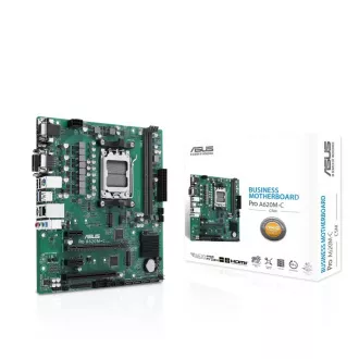 ASUS MB Sc AM5 Pro A620M-C-CSM, AMD A620, 2xDDR5, 1xHDMI, 1xDP, 1xVGA, 1xDVI-D, mATX ASUS MB Sc AM5 Pro A620M-C-CSM, AMD A620, 2xDDR5, 1xHDMI, 1xDP, 1xVGA, 1xDVI-D, mATX