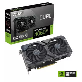 ASUS VGA NVIDIA GeForce RTX 4060 Ti DUAL OC 16G, 16G GDDR6, 3xDP, 1xHDMI ASUS VGA NVIDIA GeForce RTX 4060 Ti DUAL OC 16G, 16G GDDR6, 3xDP, 1xHDMI