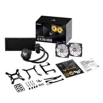 ASUS CPU-Wasserkühler AIO TUF GAMING LC II 240 ARGB, 2x120mm, LGA1851, AM5 ASUS CPU-Wasserkühler AIO TUF GAMING LC II 240 ARGB, 2x120mm, LGA1851, AM5