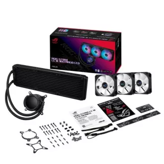 ASUS CPU-Wasserkühler AIO ROG STRIX LC III 360 ARGB LCD, 3x120mm, LCD Display, LGA1851, AM5, schwarz ASUS CPU-Wasserkühler AIO ROG STRIX LC III 360 ARGB LCD, 3x120mm, LCD Display, LGA1851, AM5, schwarz