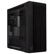 ASUS Gehäuse PROART PA602 WOOD TG PWM BLACK, Mid Tower, transparente Seitenwand, schwarz