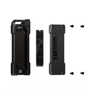 ASUS TUF GAMING A2 SSD NVME Gehäuse, USB3.2 Gen 2X1, M.2 NVMe SSD Metallgehäuse, schwarz ASUS TUF GAMING A2 SSD NVME Gehäuse, USB3.2 Gen 2X1, M.2 NVMe SSD Metallgehäuse, schwarz